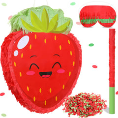 Sratte strawberry pinata full set for a playful candy-filled party