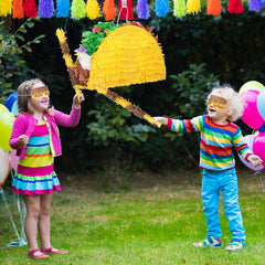 Sratte taco pinata serves as a versatile birthday party decoration and prop.