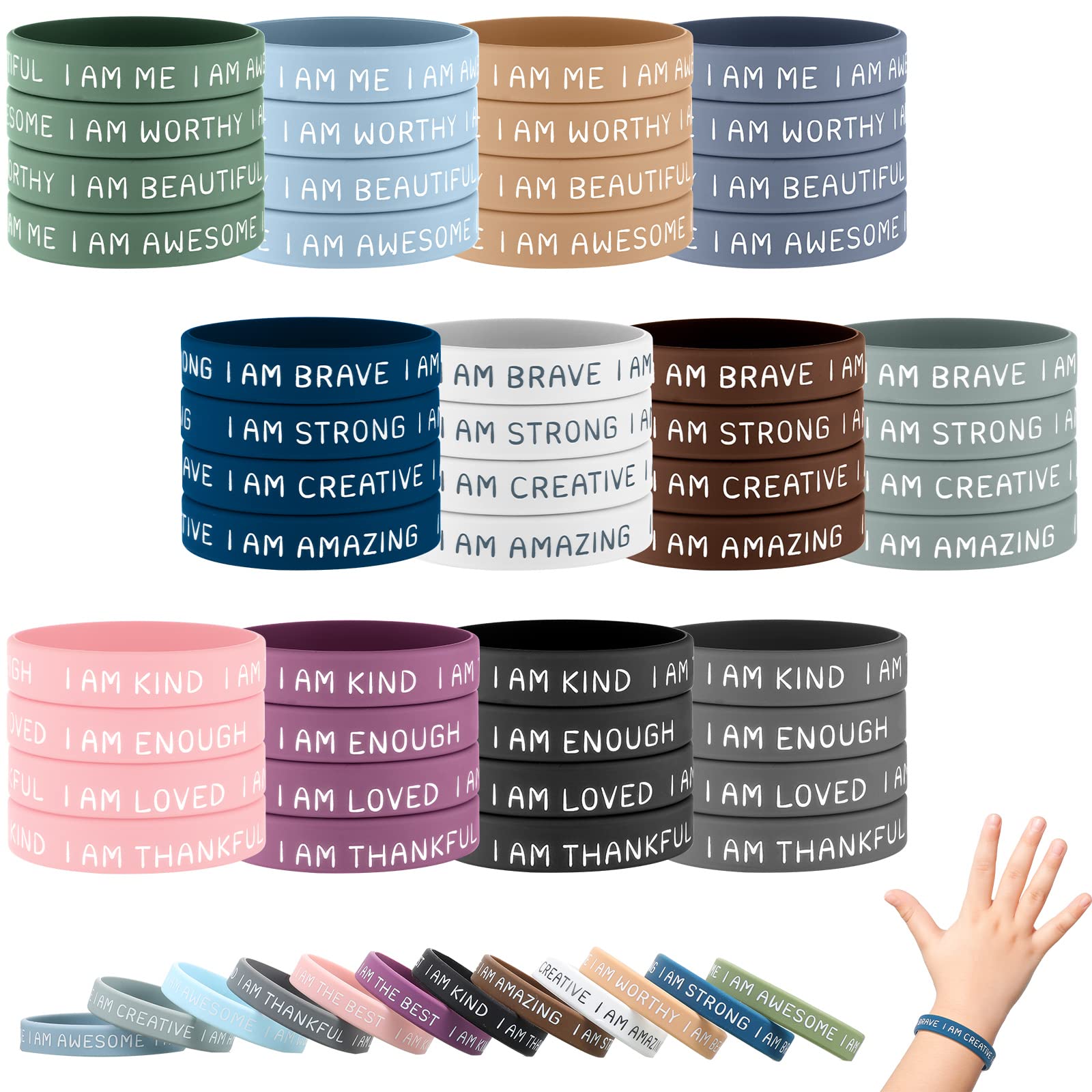 Sratte colorful wristbands collection for kids, ideal classroom rewards.