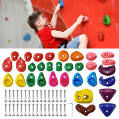SREHRLY rock climbing holds close-up showing durable resin material.