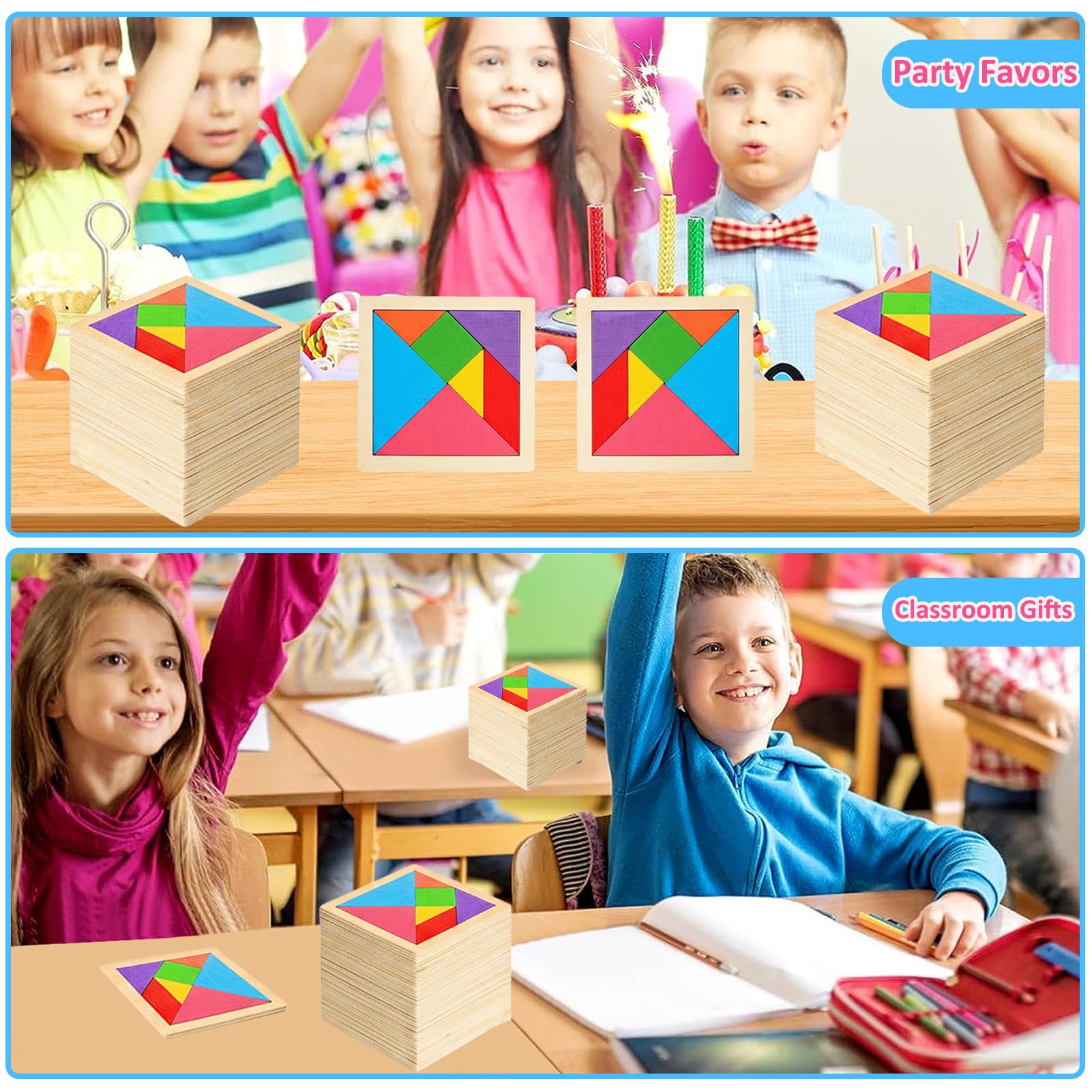SRENJU SINU Tangram provides boredom-busting activity for parties or classrooms