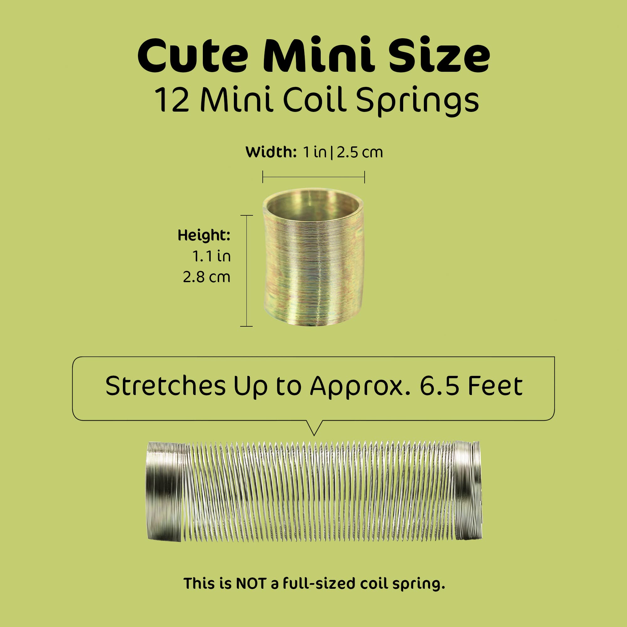 Srenta kids party favors coil spring for creative play.