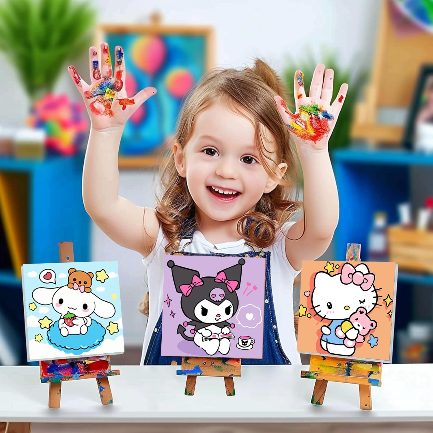 Sretoul 8x8 inch canvas is compact for small spaces