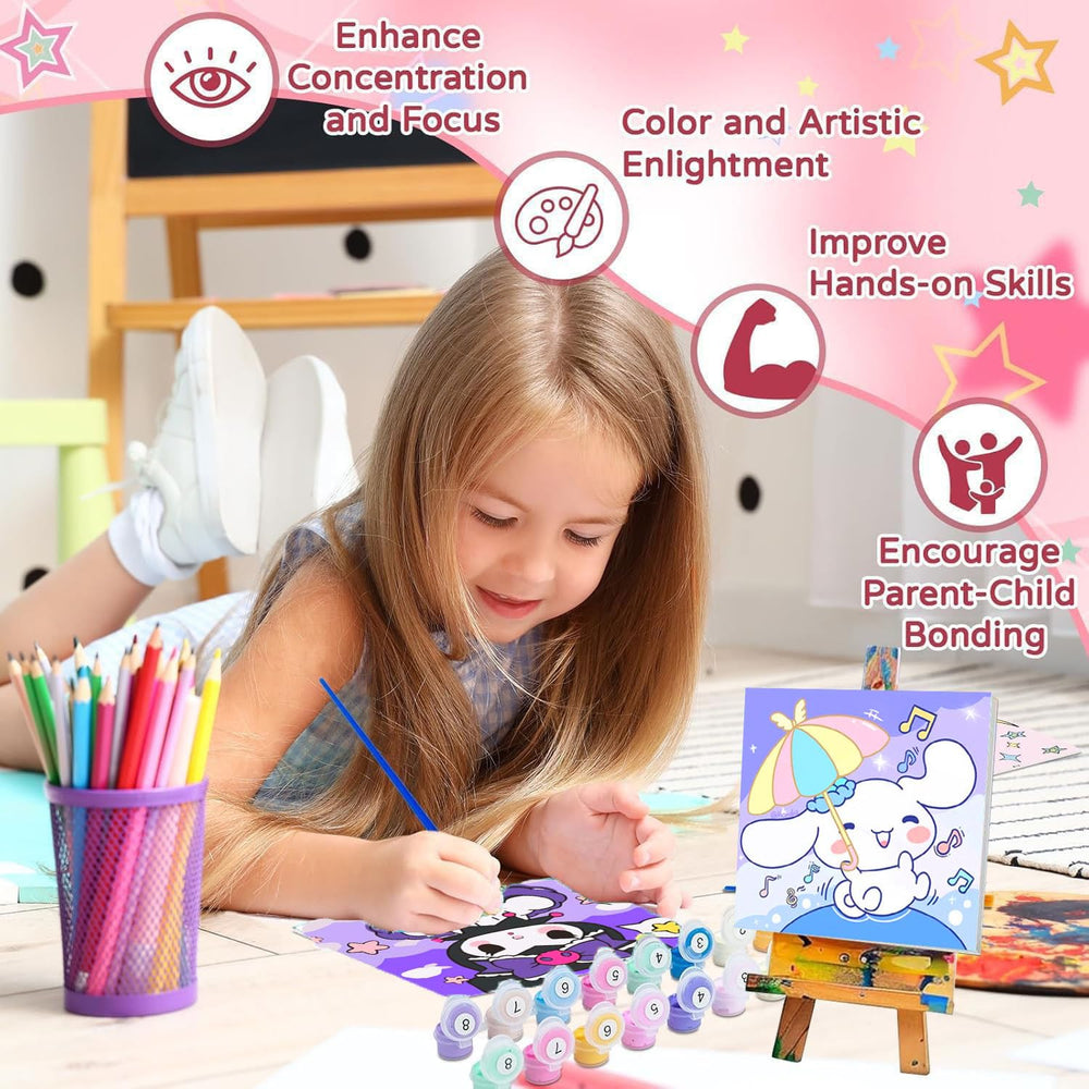 Sretoul paintbrush set for kids with durable bristles