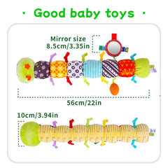 SRICH musical caterpillar with textured surfaces for multi-sensory play