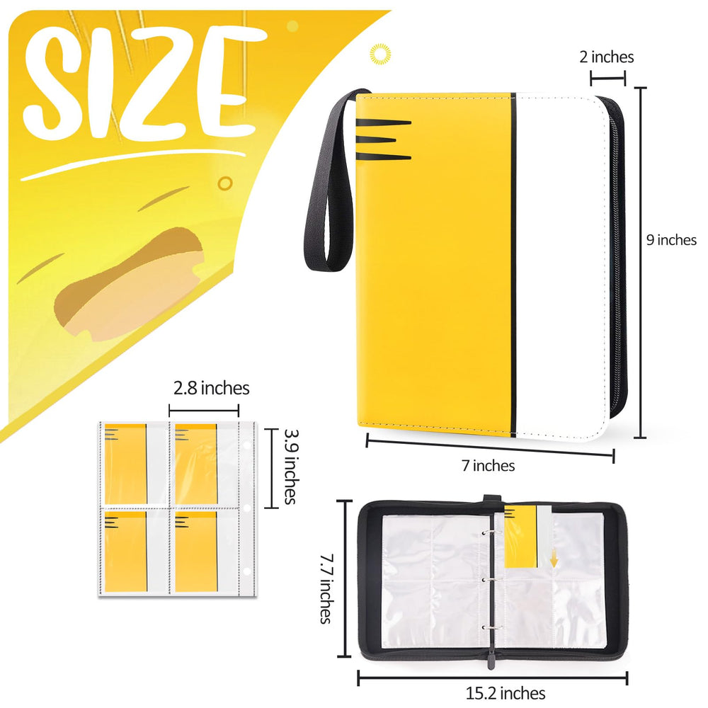 SRISE binder open layout demonstrates easy access and organization for your cards
