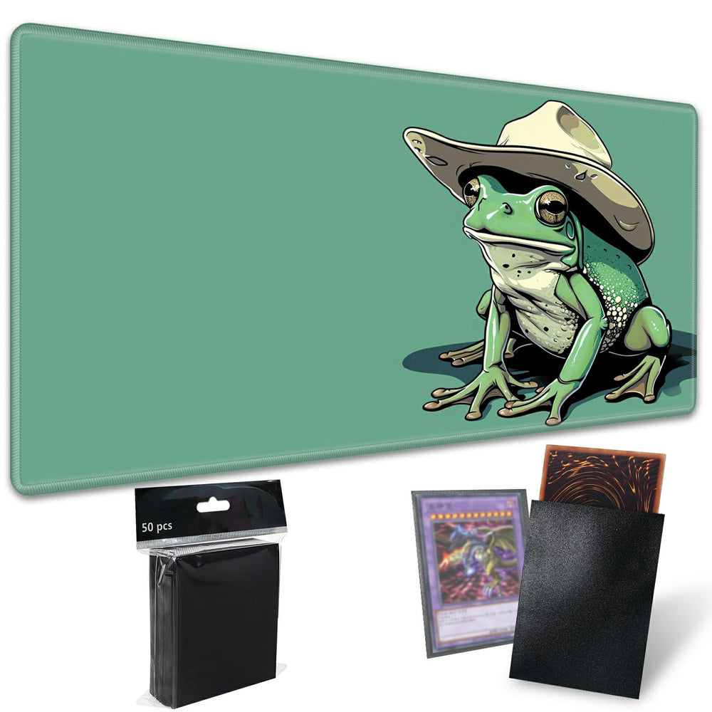 SROJDHFJB TCG playmat 24x14 inches with smooth surface for organized gameplay.