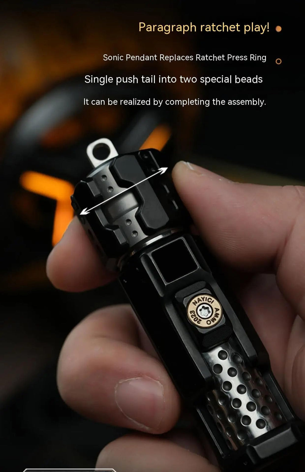 SRTODTG in-hand use demonstrates ergonomic one-handed operation.