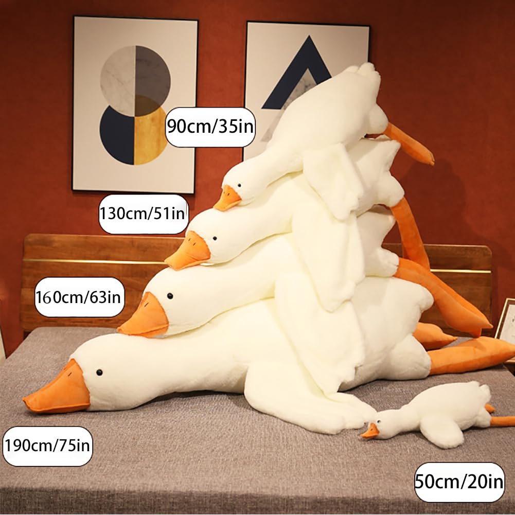 Srutirbo goose plush 35in designed for restful sleep and cuddly companionship