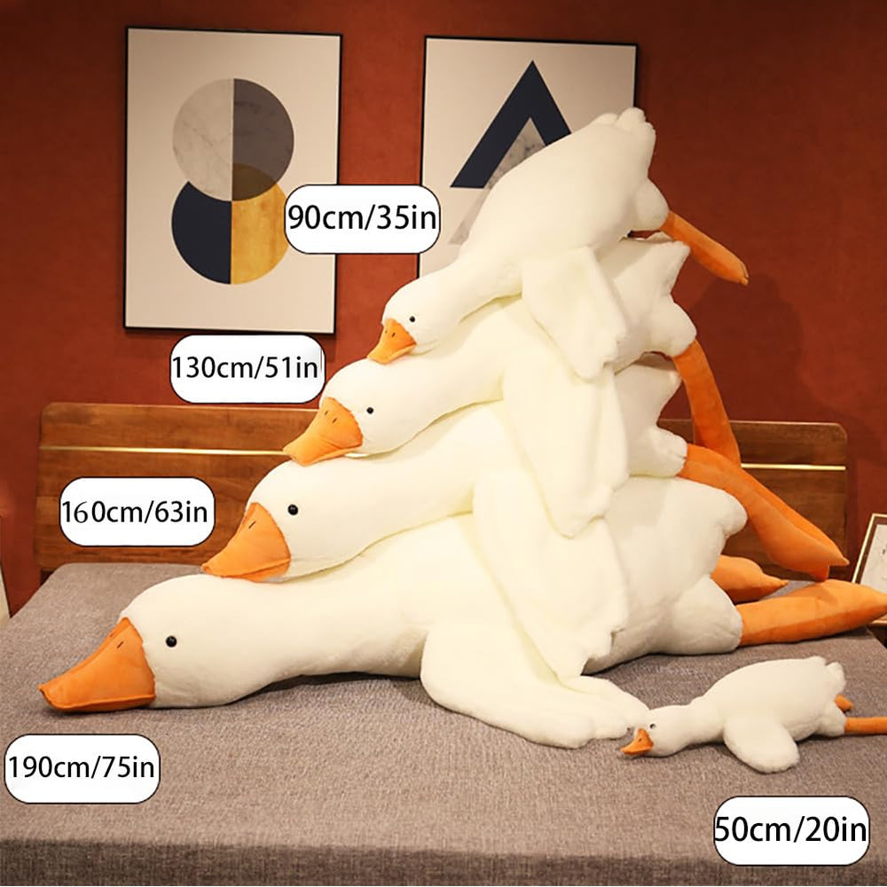 Srutirbo goose plush 35in designed for restful sleep and cuddly companionship
