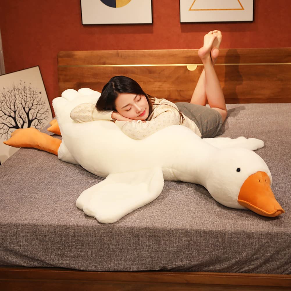 Srutirbo 75in goose plush perfect for lounge, room decor, and hugs