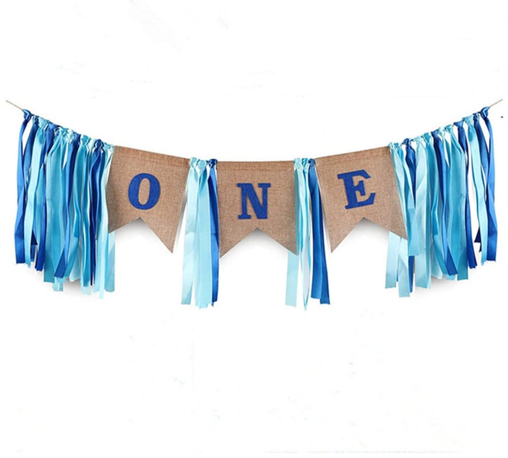 SS Cohen 1st birthday banner enhances photos and decor for your child's milestone.