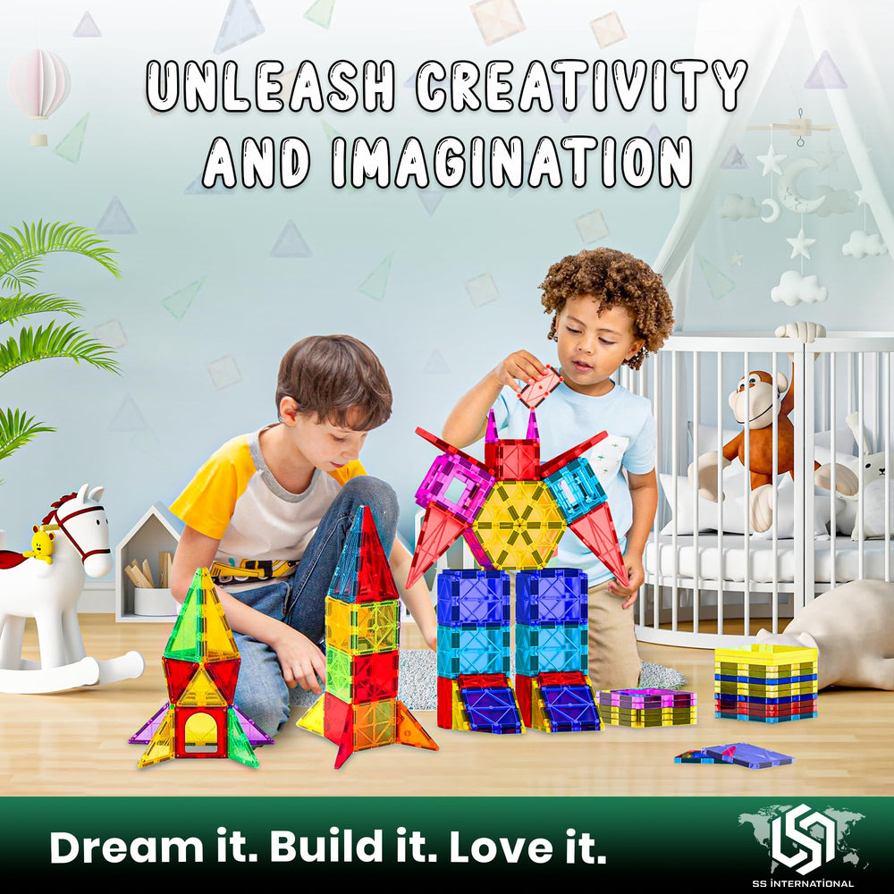 SS INTERNATIONAL jumbo tiles with easy connect for big, simple construction.