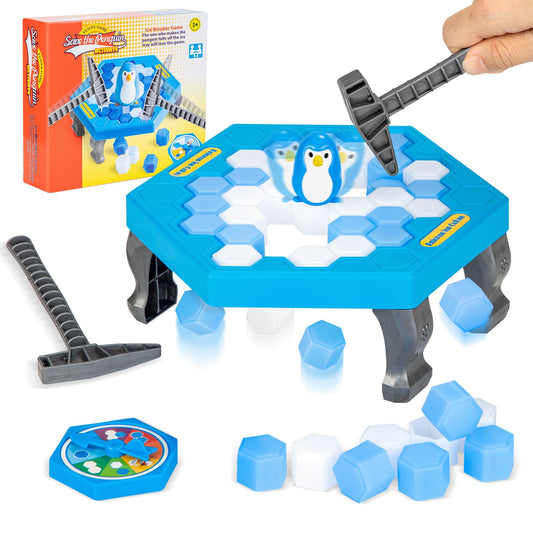 SS Save Penguin on Ice Game box art for family play