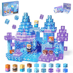 SSAWER 48-piece magnetic blocks set arranged for creative assembly and play