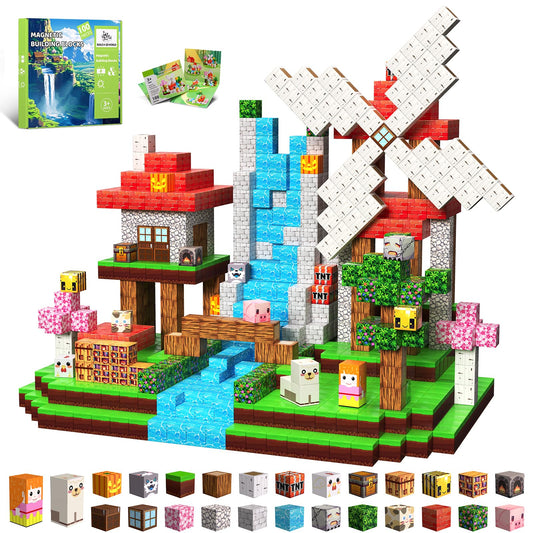 SSAWER magnetic blocks 100pcs set for STEM play and creativity