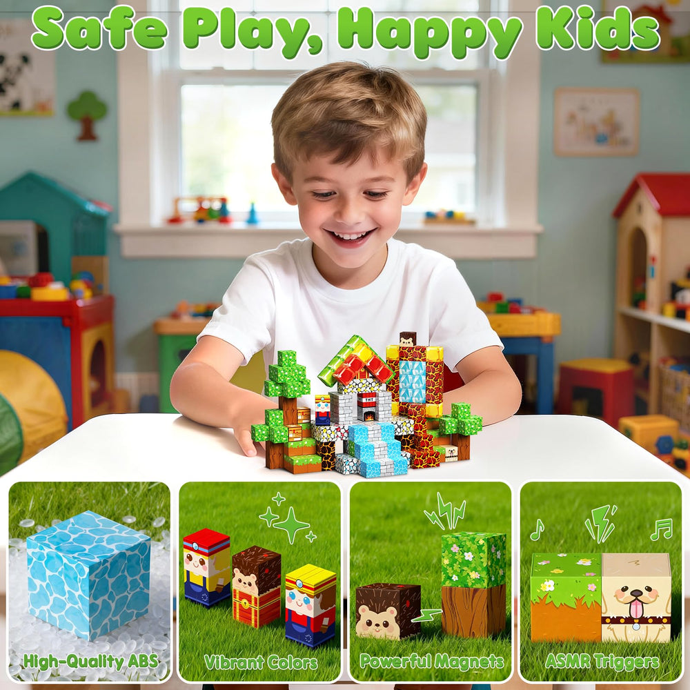 Colorful SSAWER blocks entice kids to explore shapes and patterns