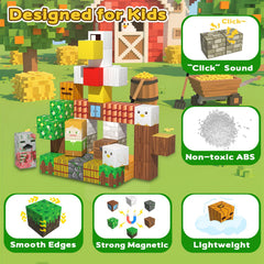 SSAWER durable ABS plastic blocks snapped together to form sturdy structures