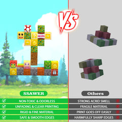 SSAWER Magnetic Blocks forest group activity encourages cooperative creativity