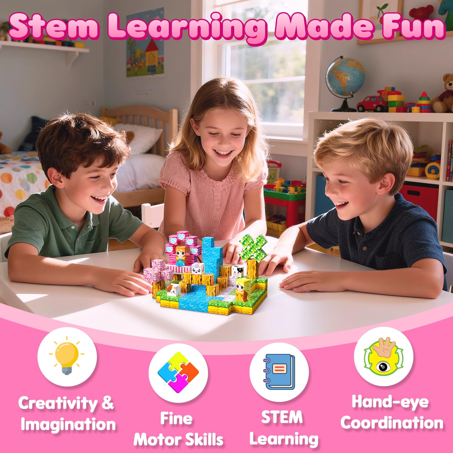 SSAWER blocks kit—ideal gift for kids ages 4-8