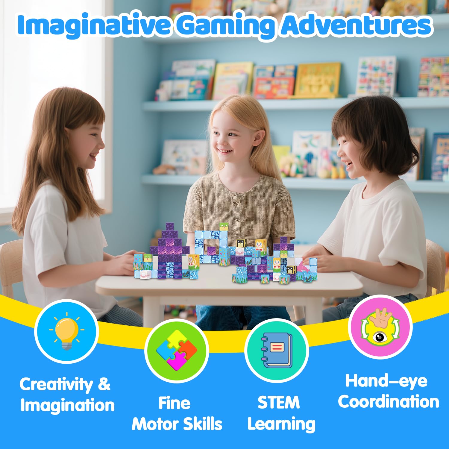 SSAWER magnetic blocks gift-ready—great present for birthdays or holidays
