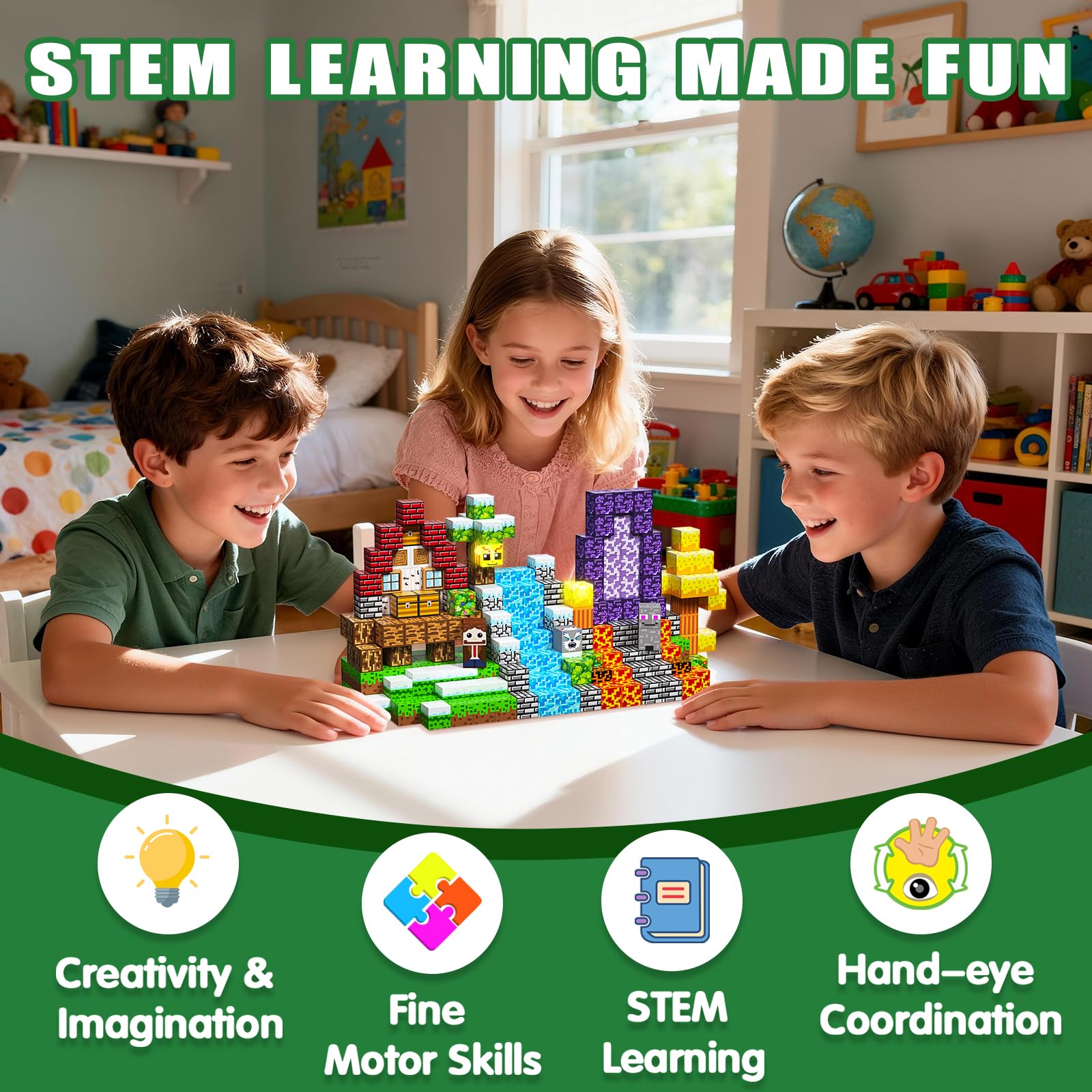 SSAWER Magnetic Blocks make a gift-ready STEM toy for kids