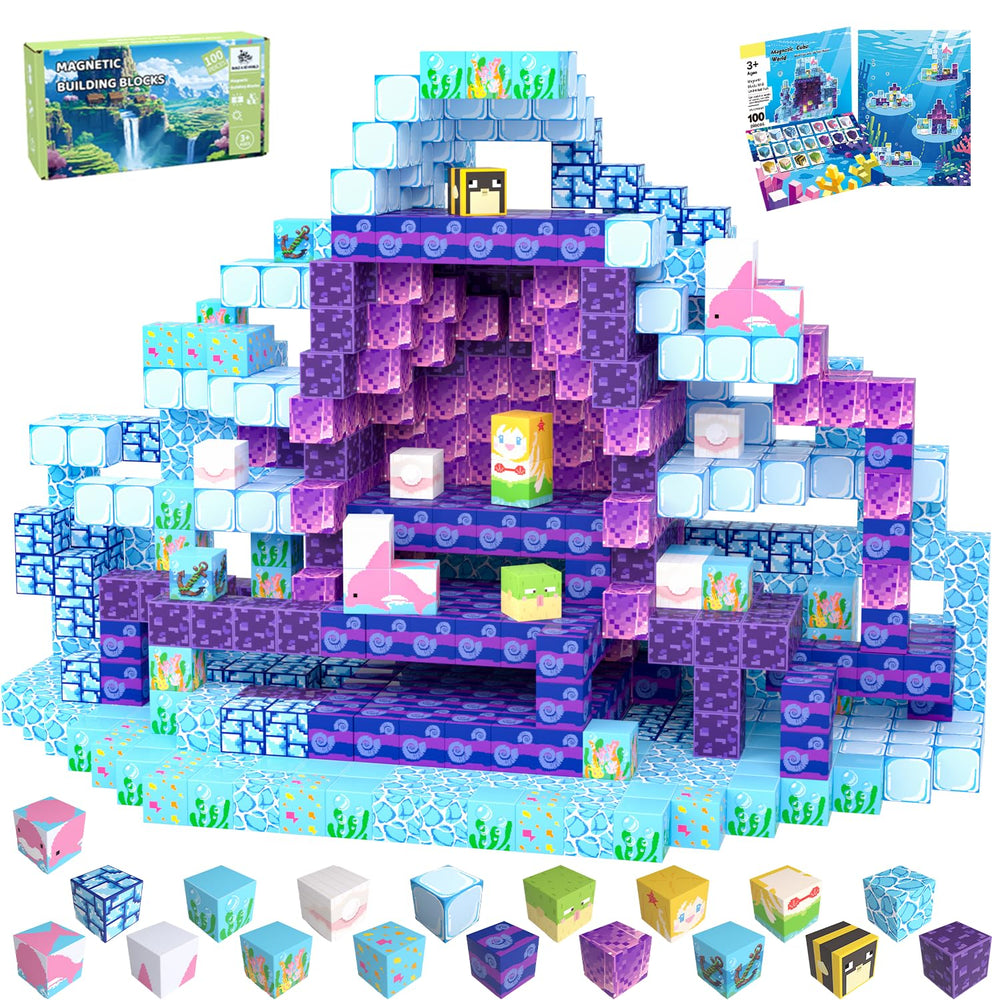 SSAWER Ocean World magnetic blocks collection promote hands-on STEM exploration