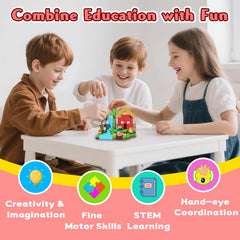 SSAWER magnetic blocks storytelling sessions foster parent-child bonding during playtime.