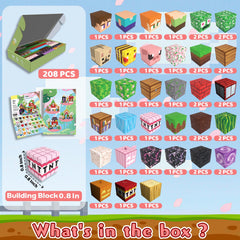 SSAWER magnetic blocks stacking play promotes fine motor skills through colorful, interlocking pieces.