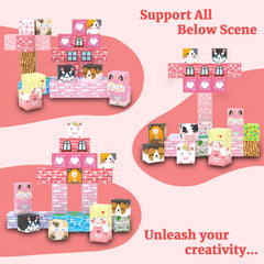 SSAWER blocks are durable ABS with safe magnets for ages 3 and up.