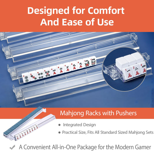 SSFUN clear acrylic rack and pusher offers durability for long sessions.
