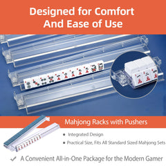 SSFUN clear acrylic rack and pusher offers durability for long sessions.