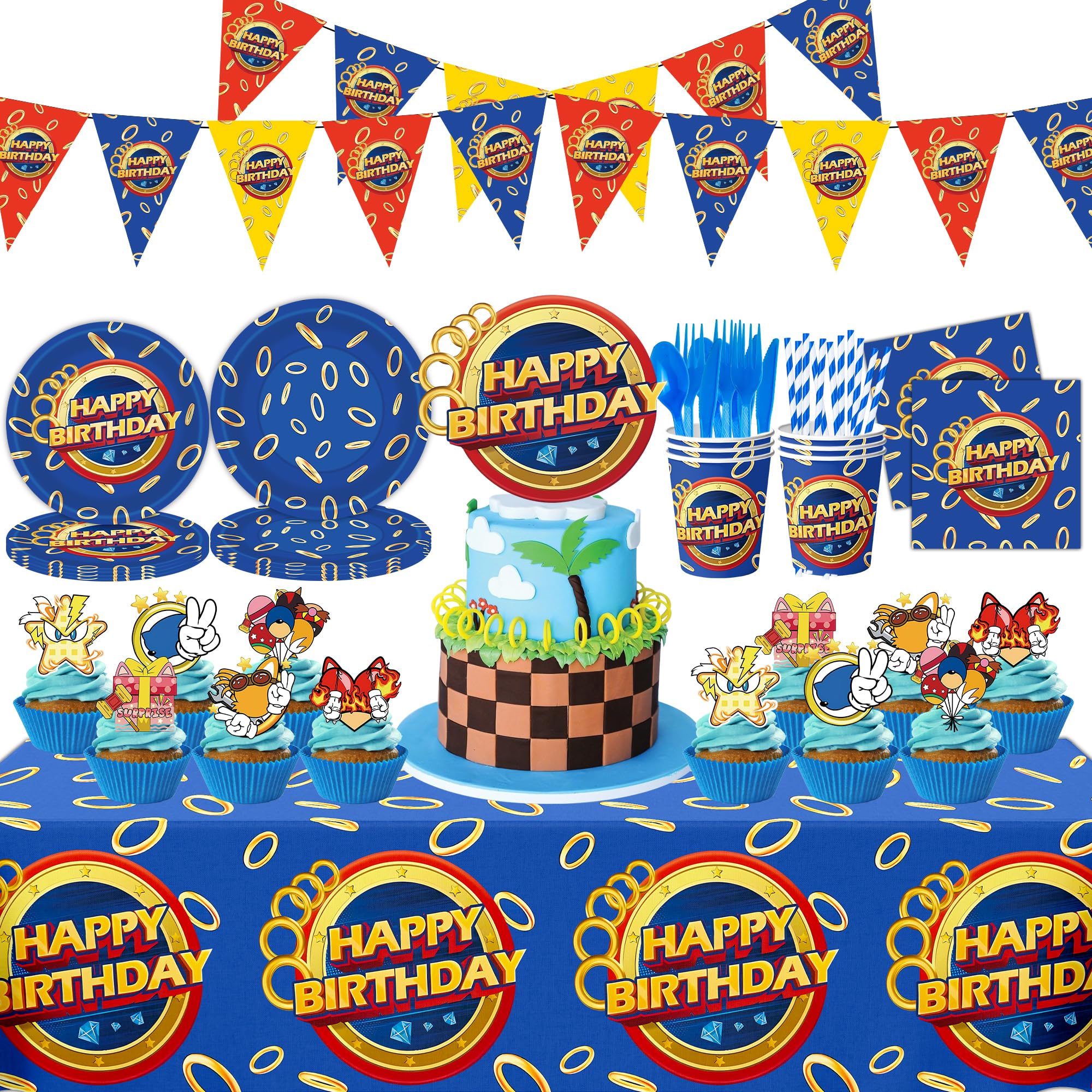 SSJAPYQV happy birthday banner enhances party theme and visibility