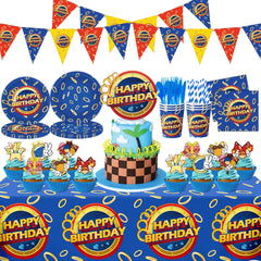 SSJAPYQV happy birthday banner enhances party theme and visibility
