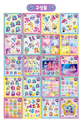 SSmall handheld sticker book designed for portable, mess-free crafting.
