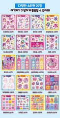 SSmall mini sticker book handheld, perfect for quick crafts anywhere.
