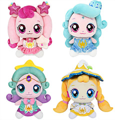 SSmall Shimmerping plush emphasizes kind, feminine healing vibes during cuddle time.