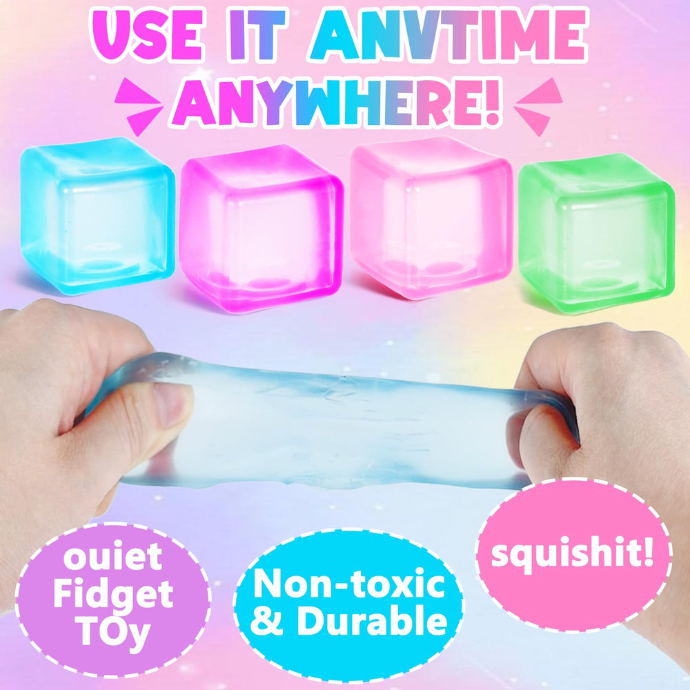 Ssqauvig pink ice cube stress ball for quick stress relief