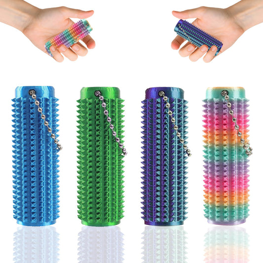 Ssryxsnan Little Ouchies fidget keychain with portable stress relief in bright colors