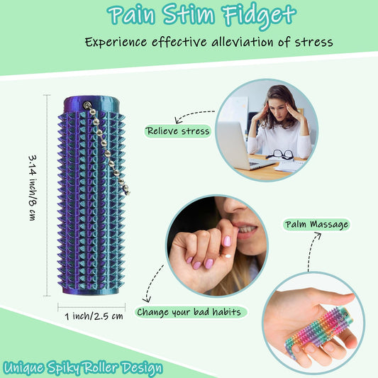 Ssryxsnan spiky grippie roller design fidget for calming tactile stimulation anywhere
