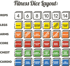 Stack 52 Quick Sweat Dice no equipment needed for anywhere workouts