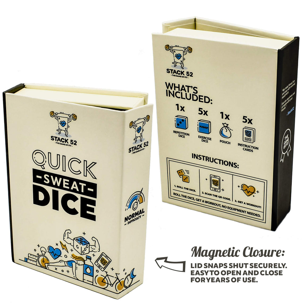 Stack 52 Quick Sweat Dice workout card ready to play