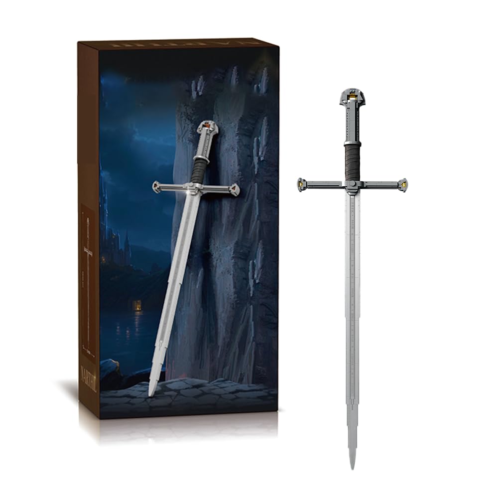 STADREWVY long sword building block set displayed as a striking collectors piece.
