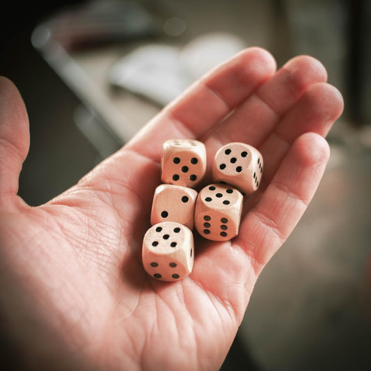 Stahlhammers 10-pack dice set ready for Yahtzee and RPG sessions