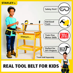 STANLEY Jr. child hands-on assembly during a pretend repair activity.