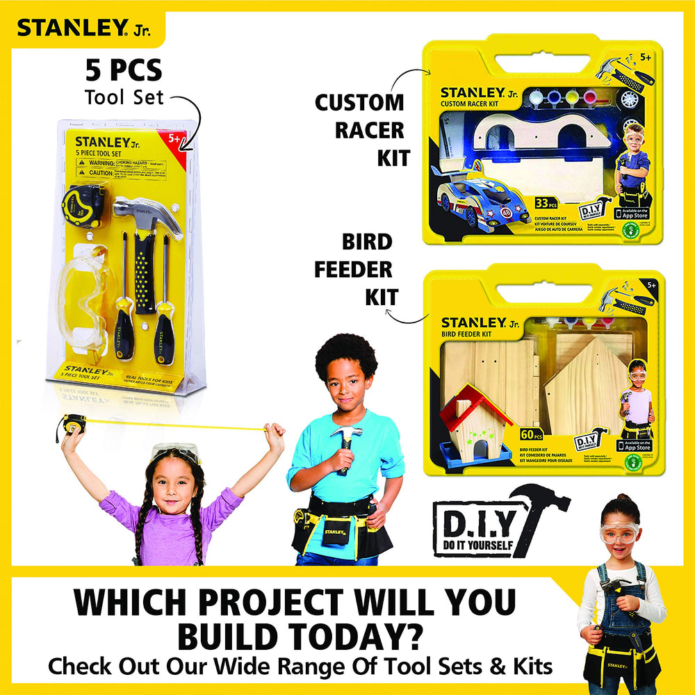 STANLEY Jr. mixed tools and belt setup ready for playtime.