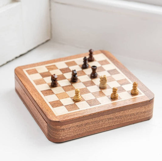 Star International magnetic chess board and pieces with PU polish for smooth, premium play.
