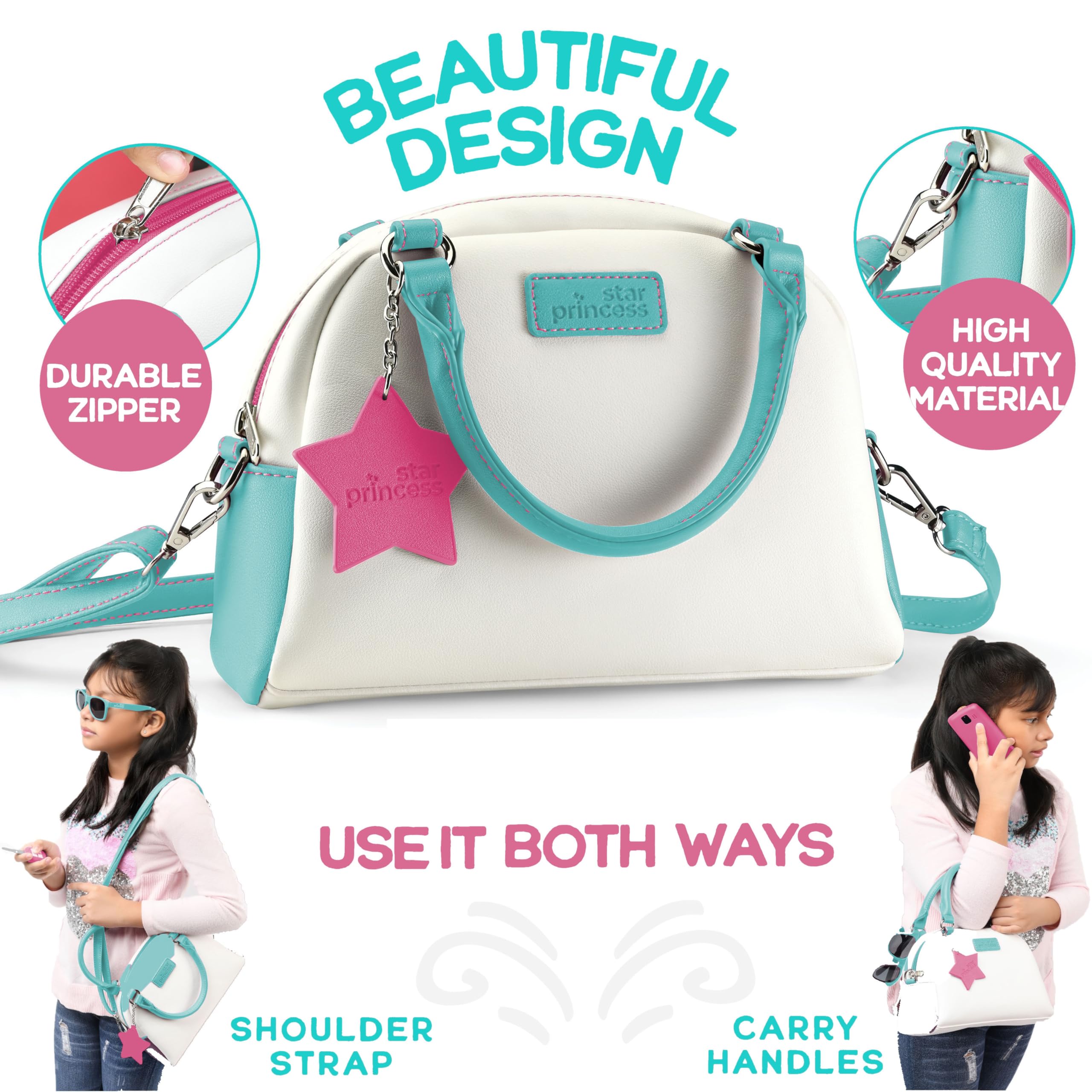 Star Princess play purse credit cards fuel pretend shopping and budgeting play
