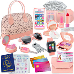 Star Princess play purse pink bag: perfect pretend shopping accessory for imaginative play.