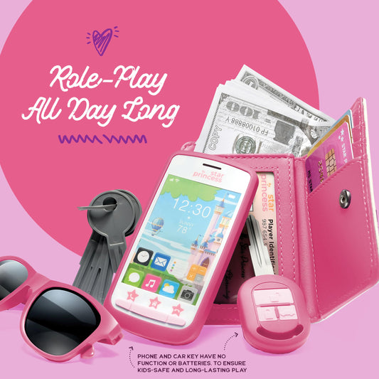 Star Princess purse wallet and play money example for organized role play